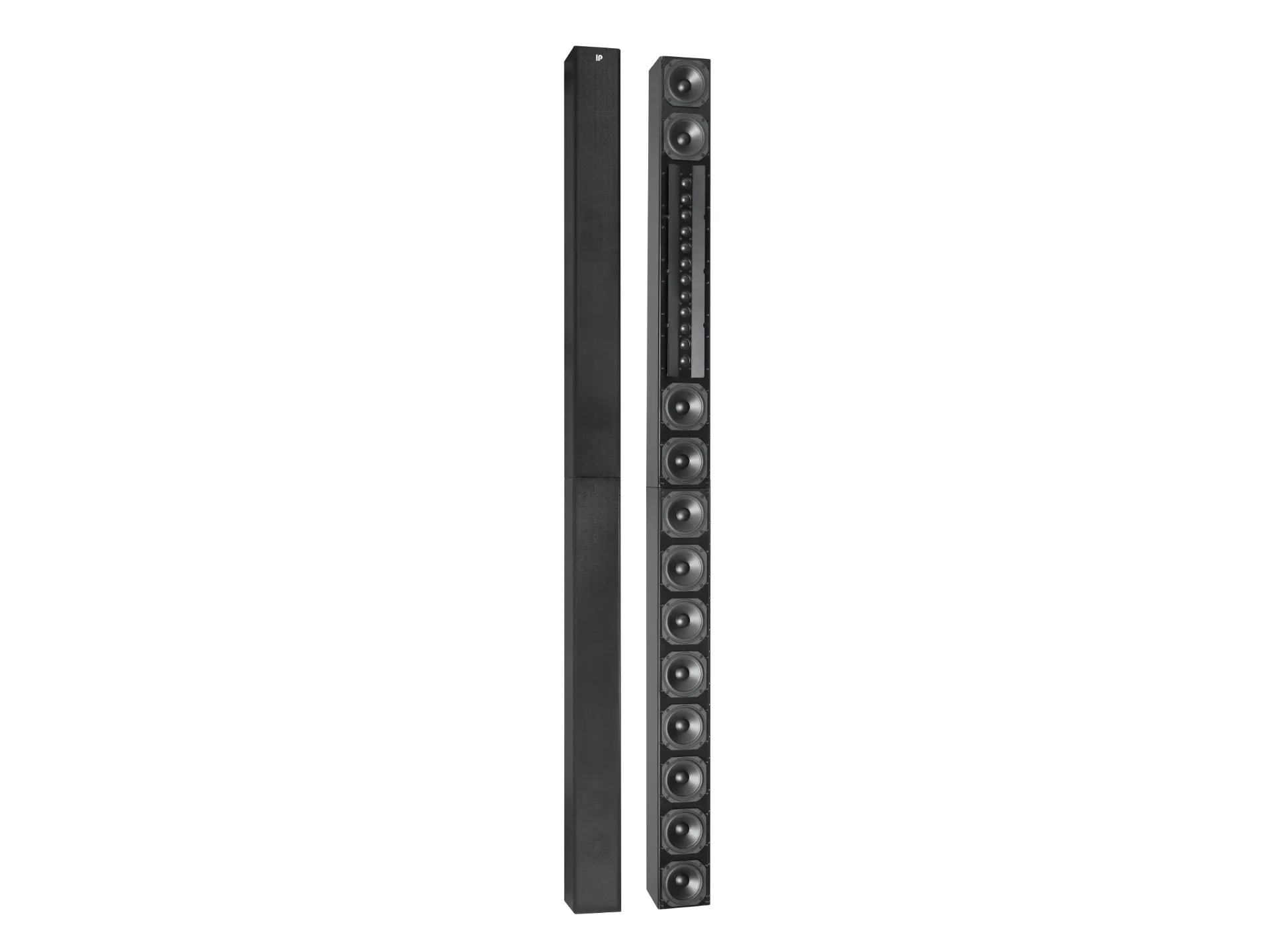 LB – DLX-A 2.8 DSC AlArray DANTE – Aktive 2-Wege-Stereo-Displaylautsprecher mit Beam Steering und integrierten Subwoofern (Paar)