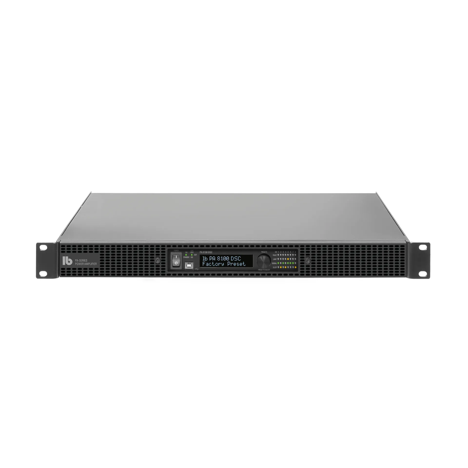 LB – PA 8100 DSC – 19-Zoll-Mehrkanal-Endstufe mit DSP
