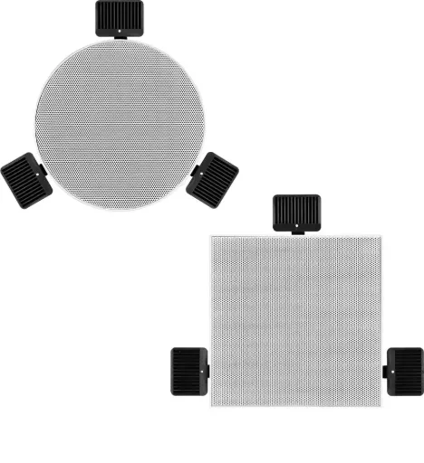 LB - DE-X 200 LP – Randloser Einbaulautsprecher mit geringer Einbautiefe